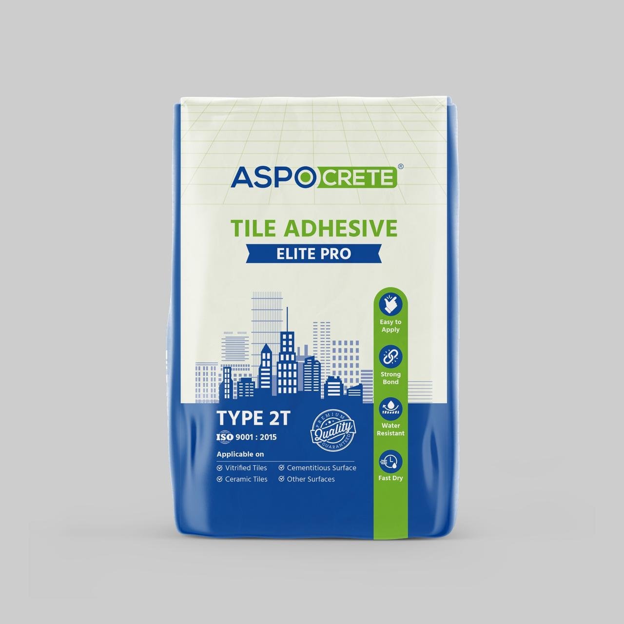 Tile Adhesive – Elite Pro packaging — Aspocrete Tile & Stone Fixing Solutions