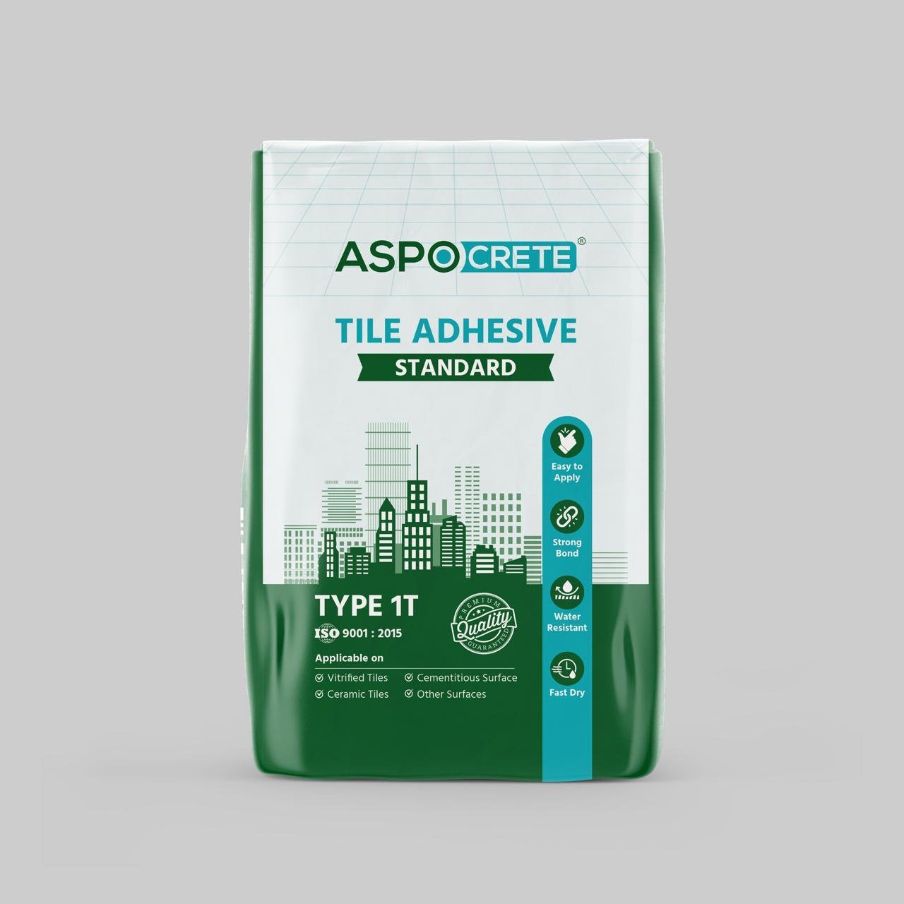 Tile Adhesive – Standard packaging — Aspocrete Tile & Stone Fixing Solutions