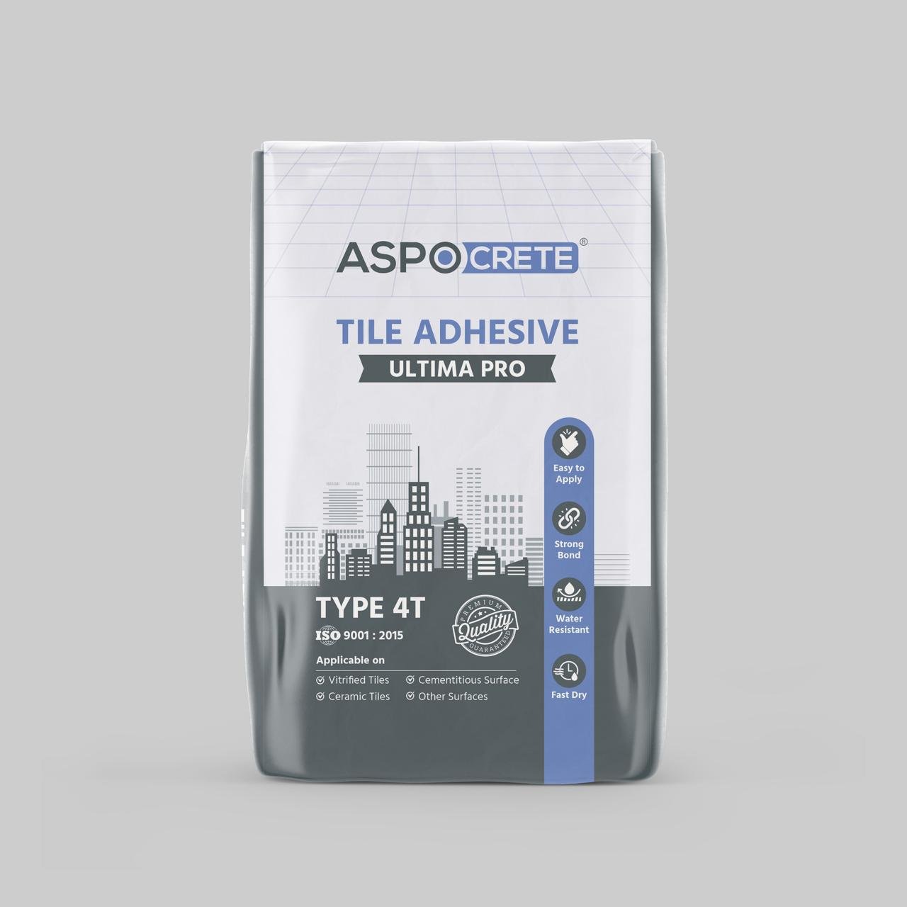 Tile Adhesive – Ultima Pro packaging — Aspocrete Tile & Stone Fixing Solutions